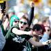 A Eastern Michigan fan cheers in the stands during the second half against Western Michigan at Rynearson Stadium on Saturday afternoon. Melanie Maxwell I AnnArbor.com